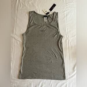 NWT VTG 90s Tommy Hilfiger Tommy Jeans Tank Gray Mens Sz XL